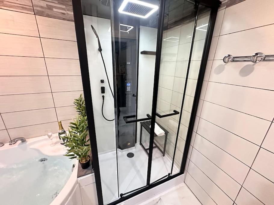 E Servagnat T3 Luxe Avec Sauna Jacuzzi Et Hammam Apartment Epernay